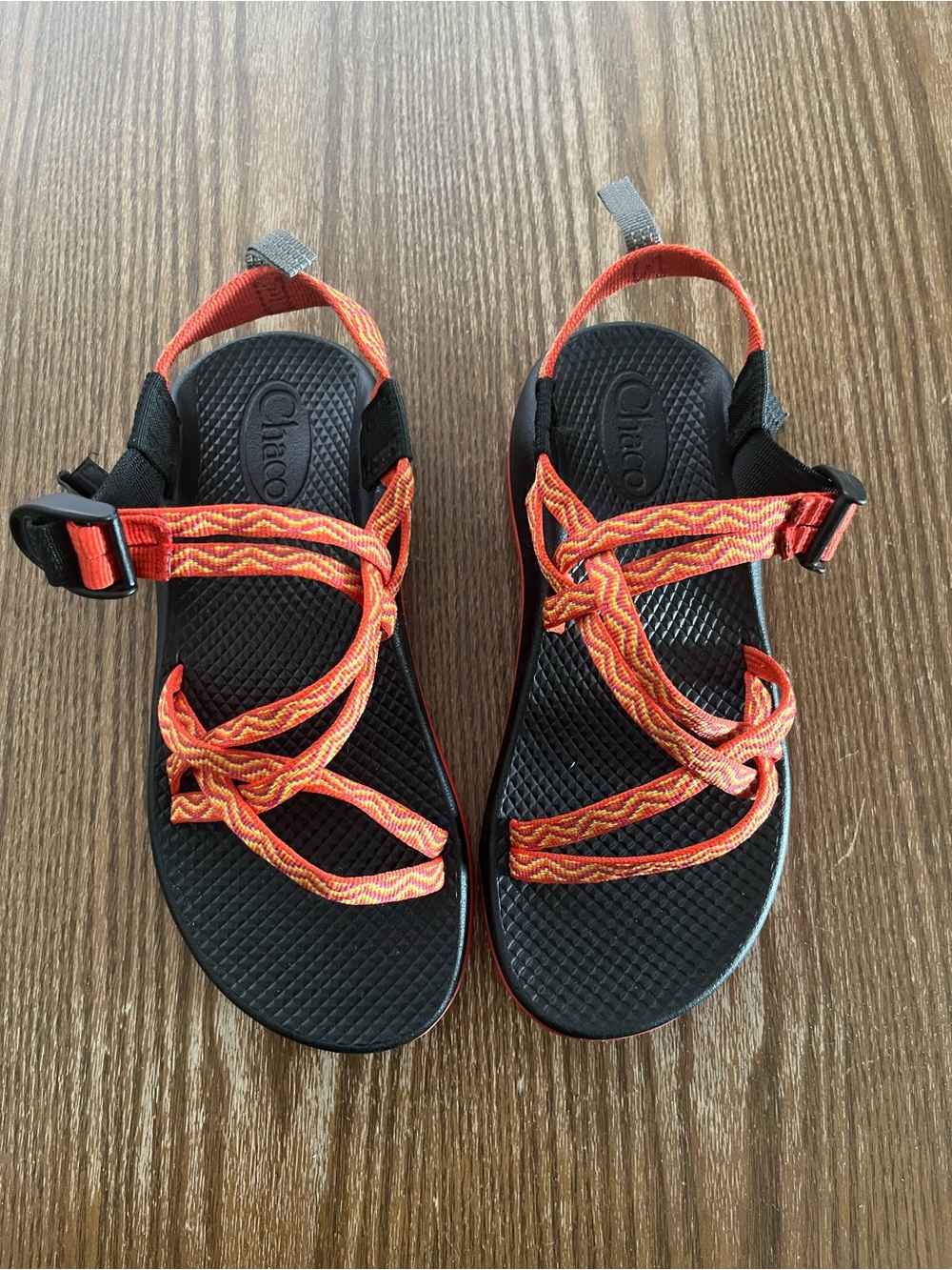 Chaco Women's Sandals with Orange Straps size 4